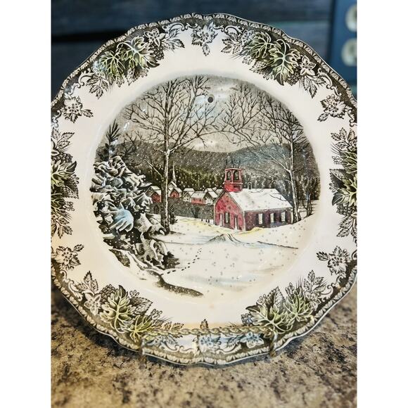 Johnson Brothers Friendly Village School House 10" Dinner Plate England READ - Picture 6 of 7